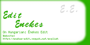 edit enekes business card