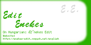edit enekes business card